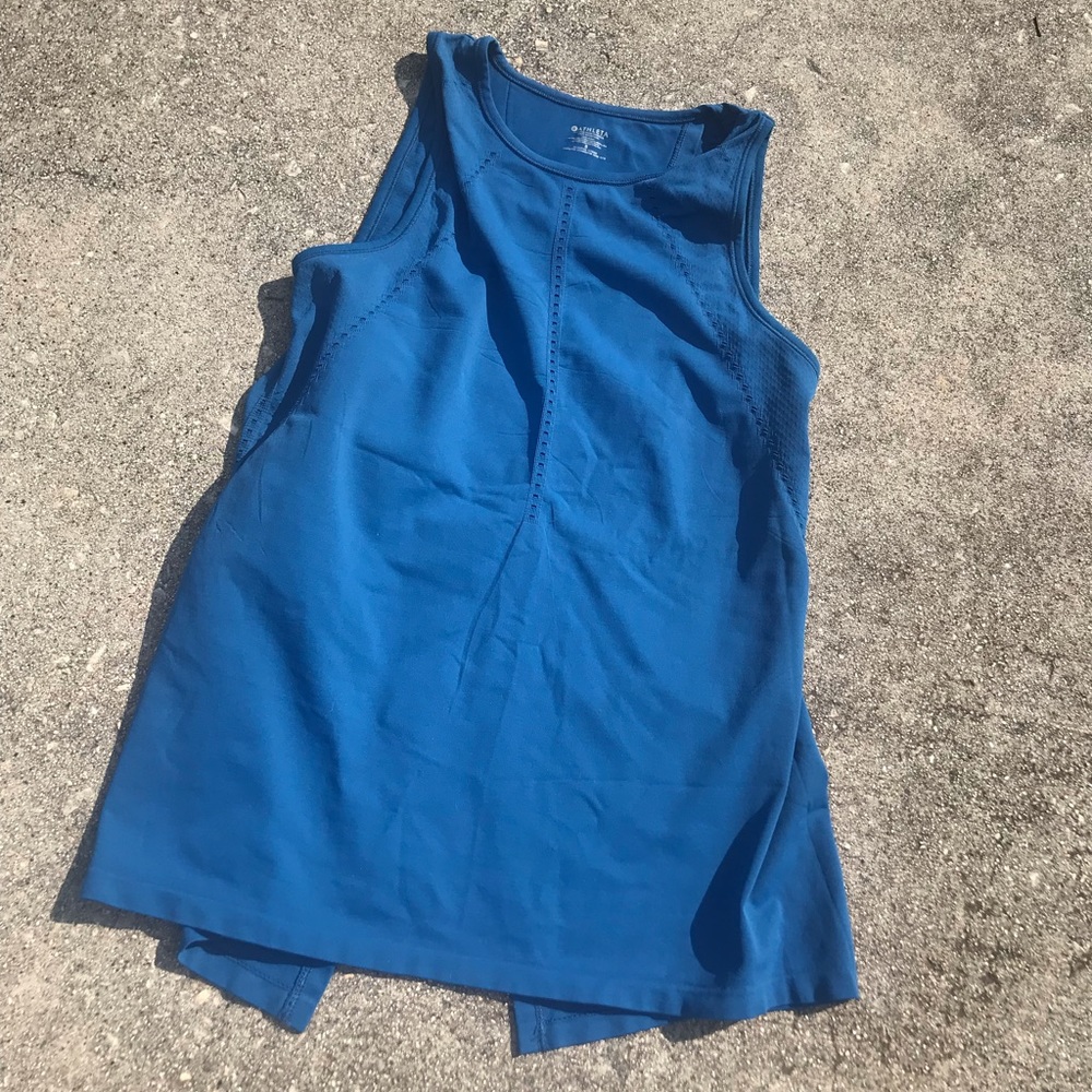 Athleta Blue Women’s Muscle Tank Top Shirt Sz Sm